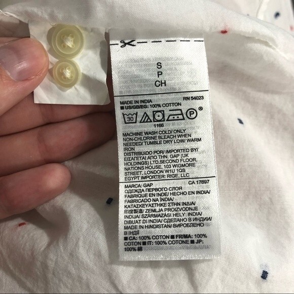 GAP Katya Fitted Boyfriend Shirt NWT Size Small - Picture 11 of 12